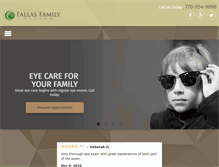 Tablet Screenshot of fallasfamilyvision.com